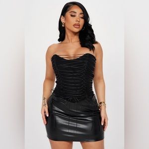 Fashion nova hot list strappy corset top